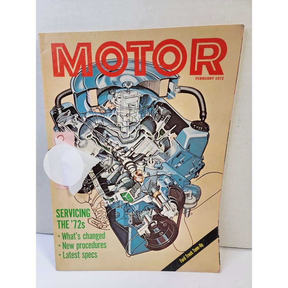 Vintage MOTOR Magazine February 1972 Ford Truck Tune-Up Auto Service Specs